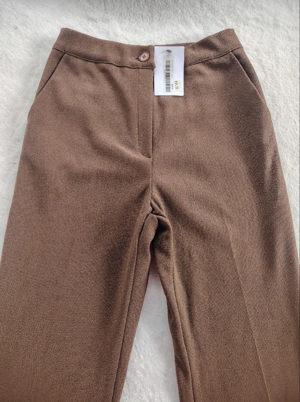 OAK & Fort Forest Brown Textured Knit Waistband